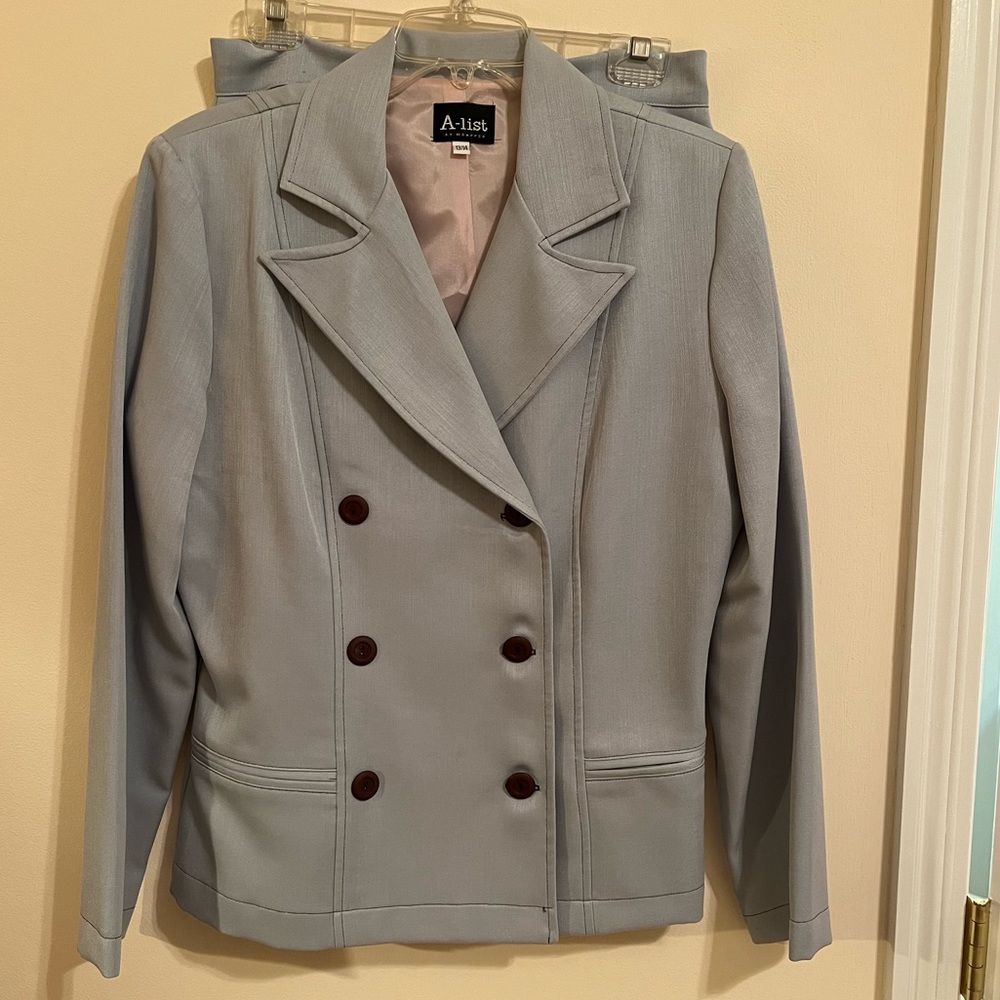 A-list by Wrapper 2-piece Light Blue Suit